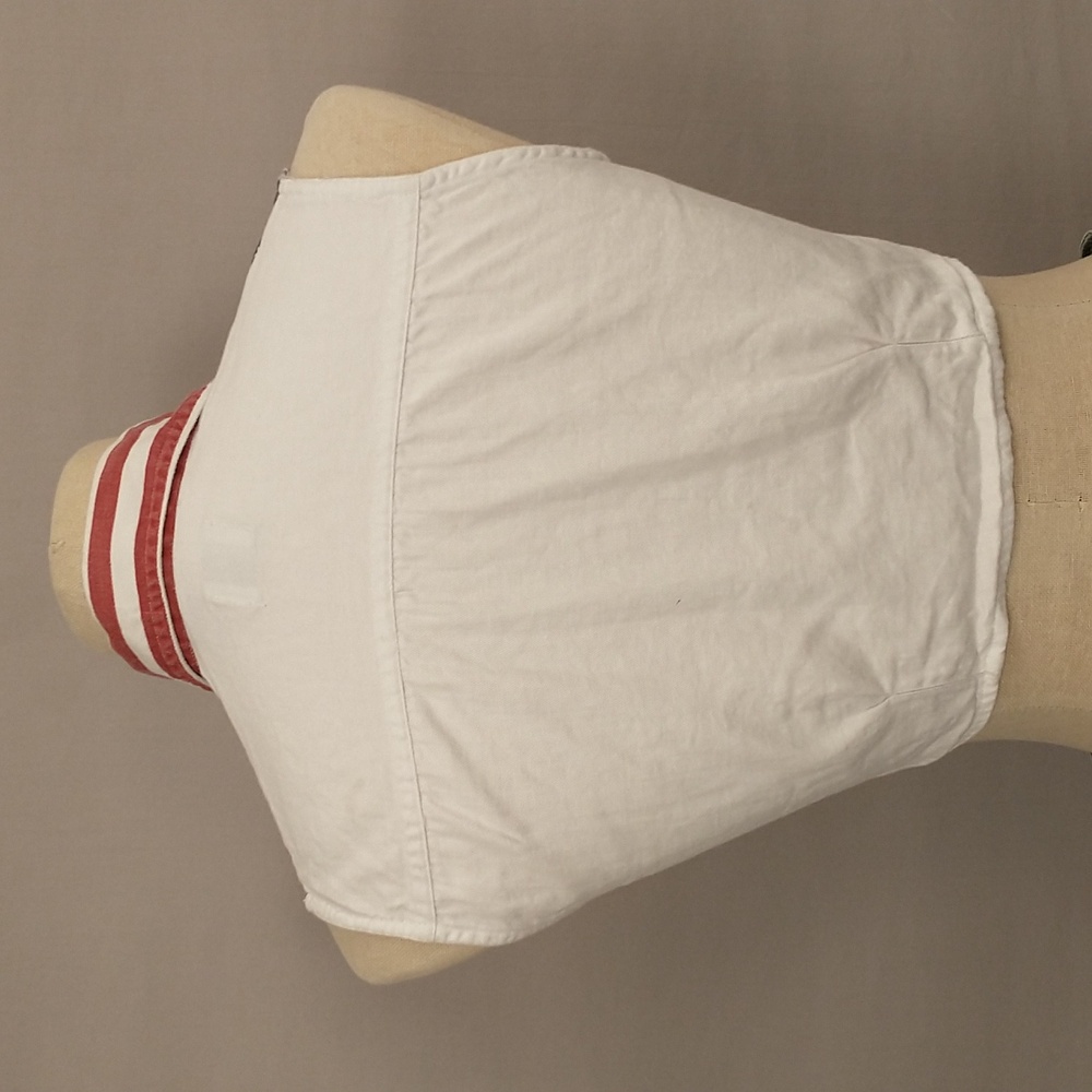 USA Stars & Stripes Crop Top Vintage 80s 90s Cotton Red White Blue Tie Front Sm - Picture 5 of 9